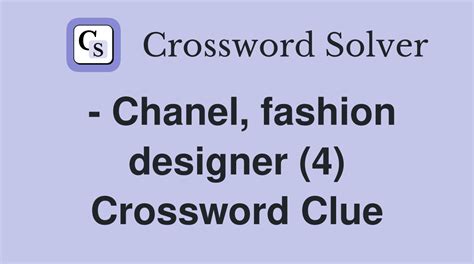 chanel suit component crossword clue|Chanel suit component Crossword Clue.